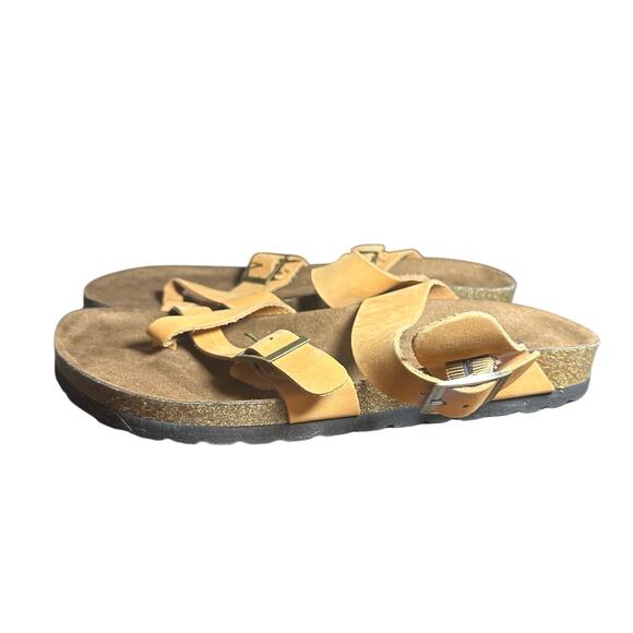 White Mountain Women's Footbeds Sandals Tan Suede Adjustable Comfort Size 8M - Picture 12 of 12